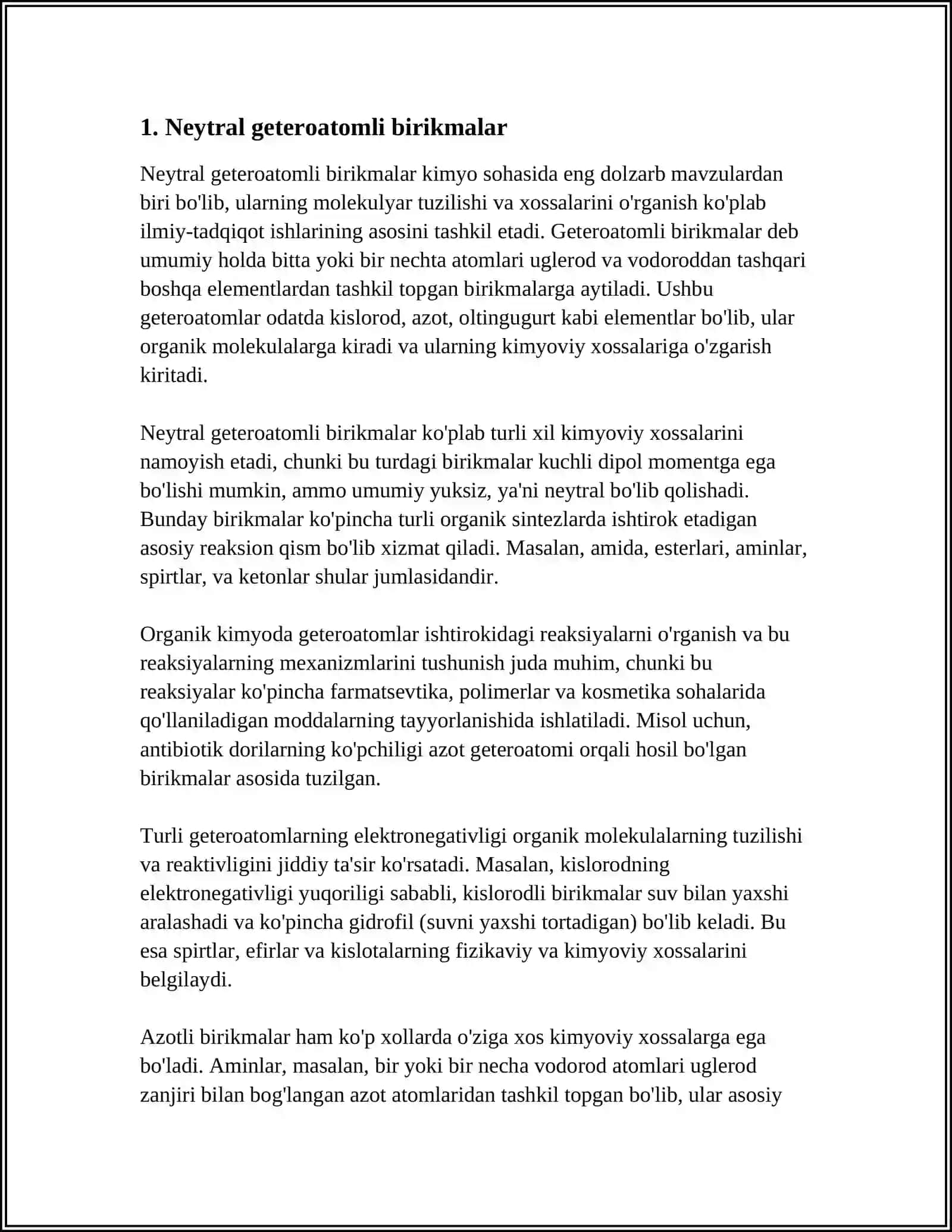 NEFT TARKIBIDAGI GETEROATOMLI BIRIKMALAR 3
