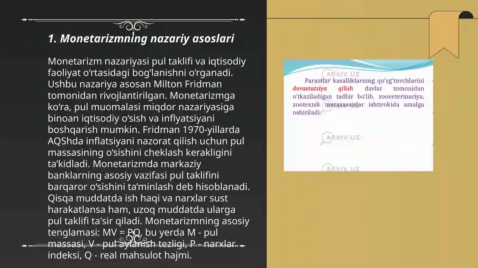 Monetarizm va neolberalizm evolyutsiyasi nomukammal ta'limoti 3