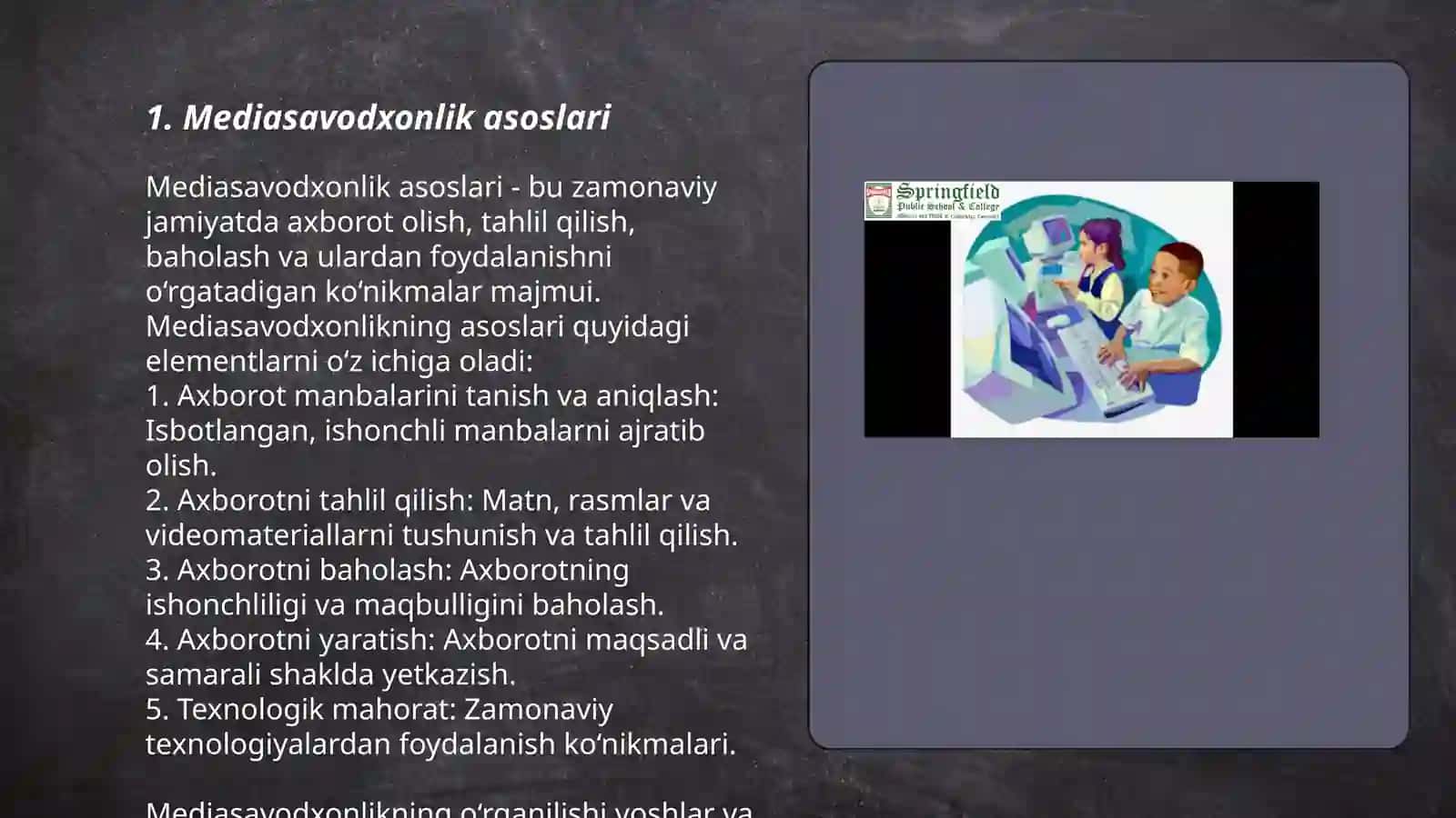 Mediasavodxonlik asoslari 3