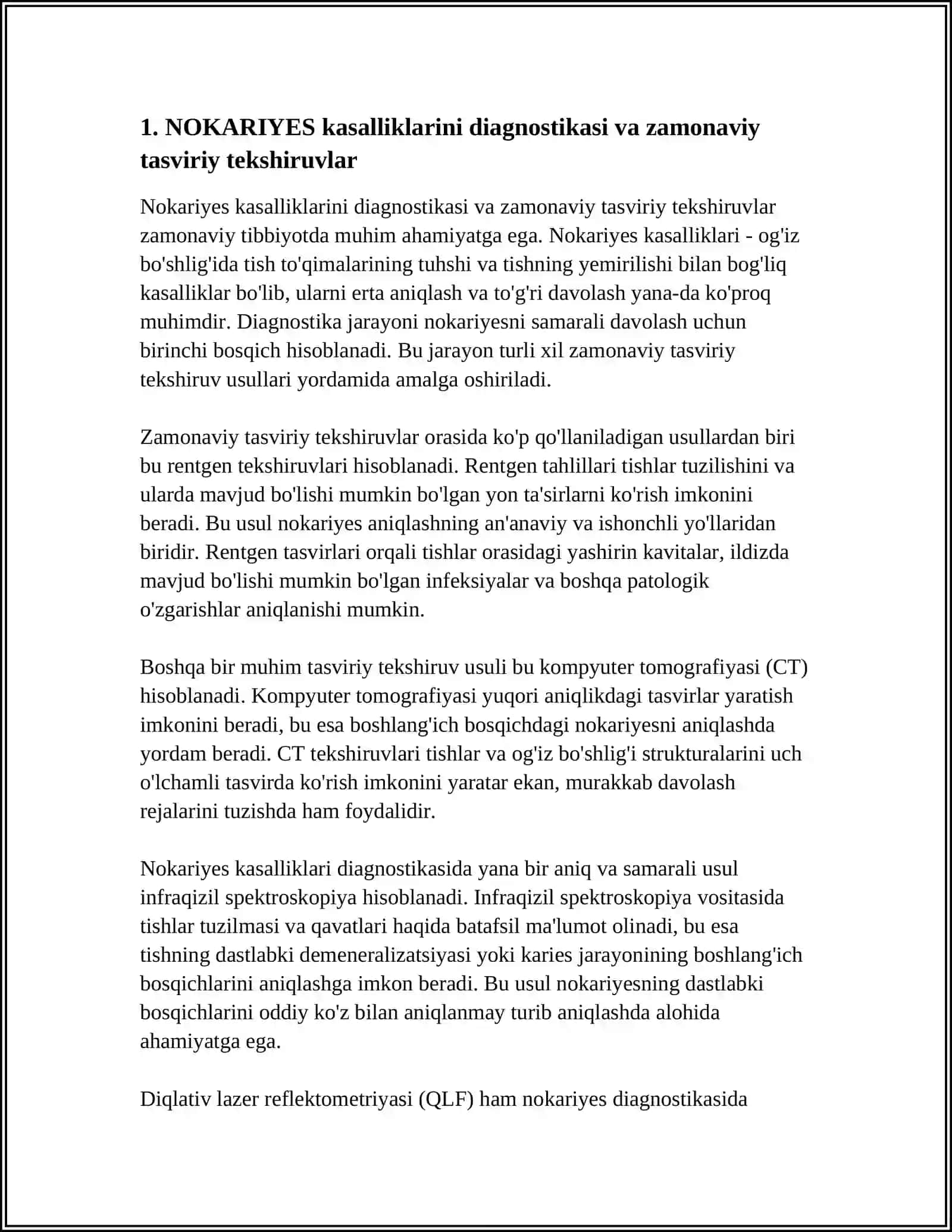 NOKARIYES KASALLIKLARNI ZAMONAVIY DAVOLASH USULLARI 3