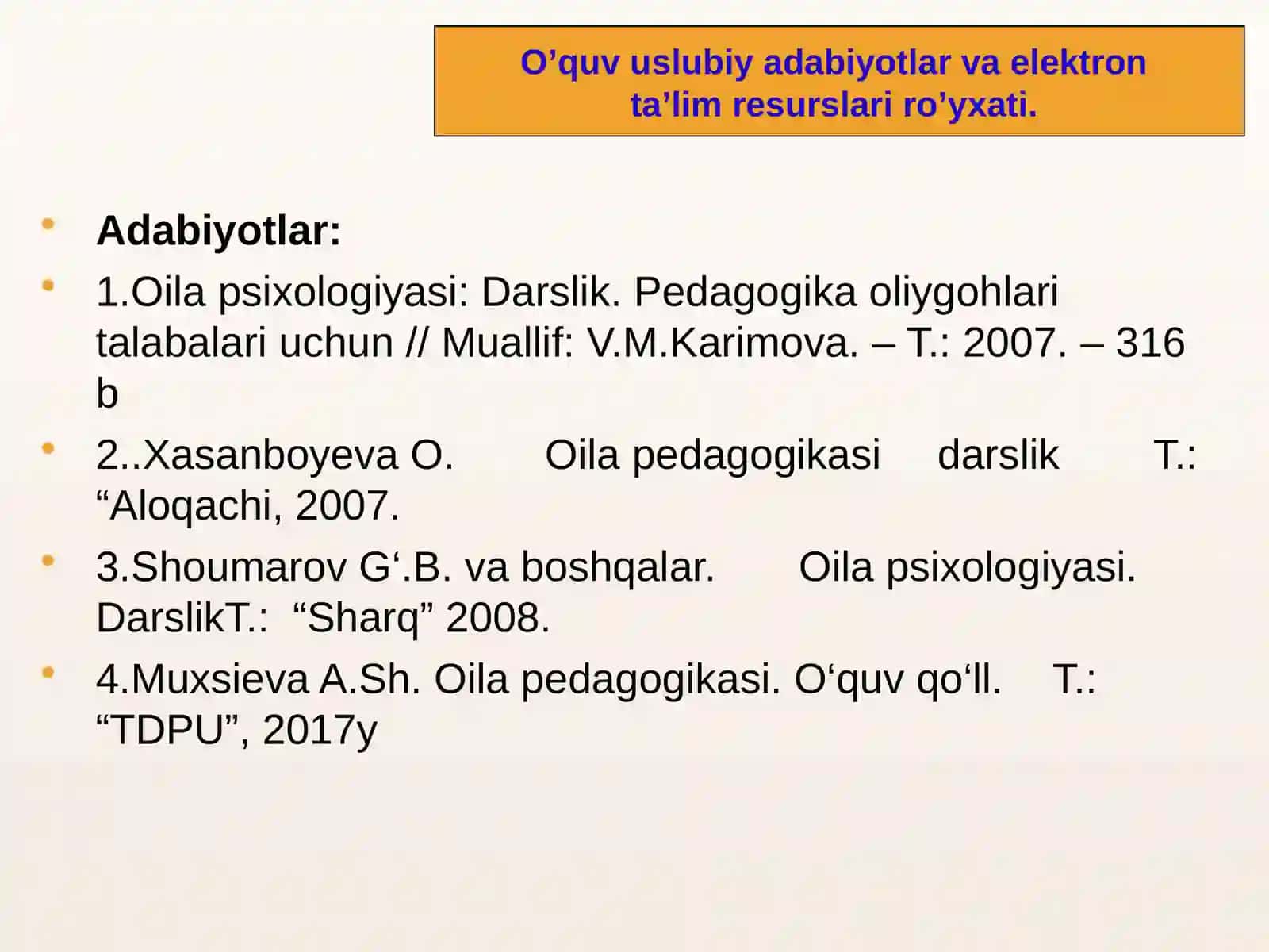 Oila psixologiyasi: Darslik 3