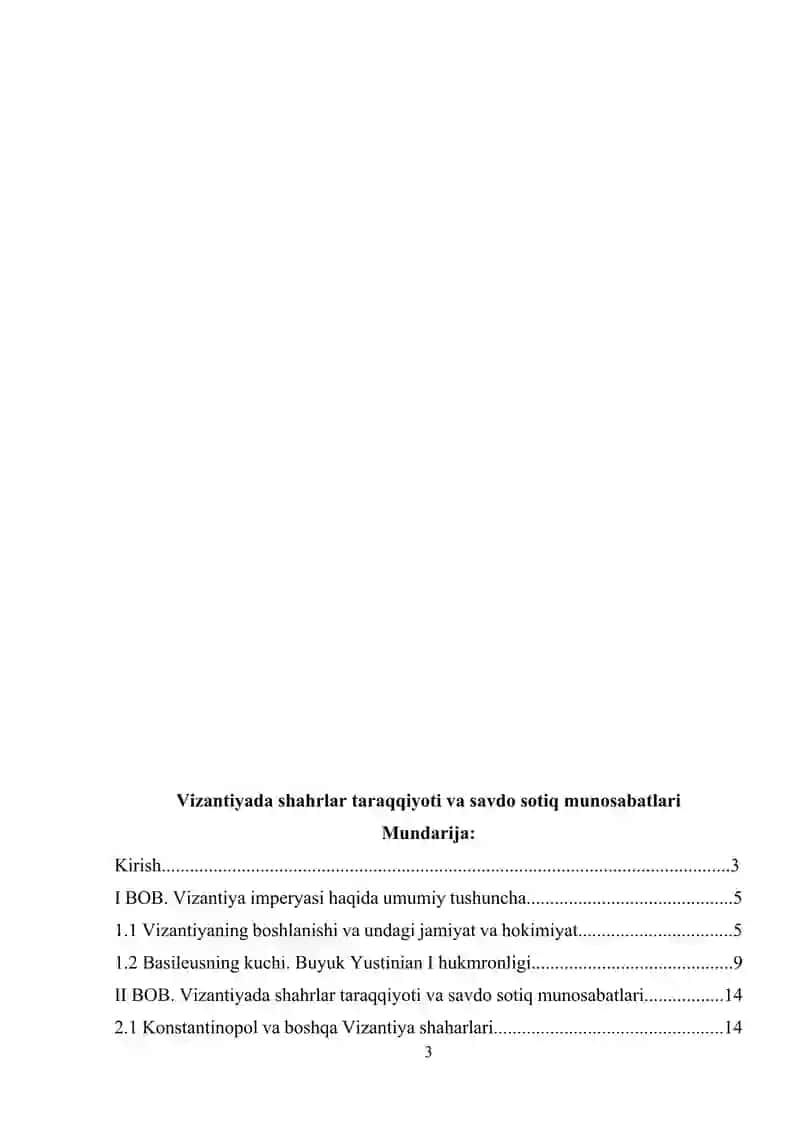 Vizantiyada shaharlar taraqqiyoti va savdo-sotiq munosabatlari 3