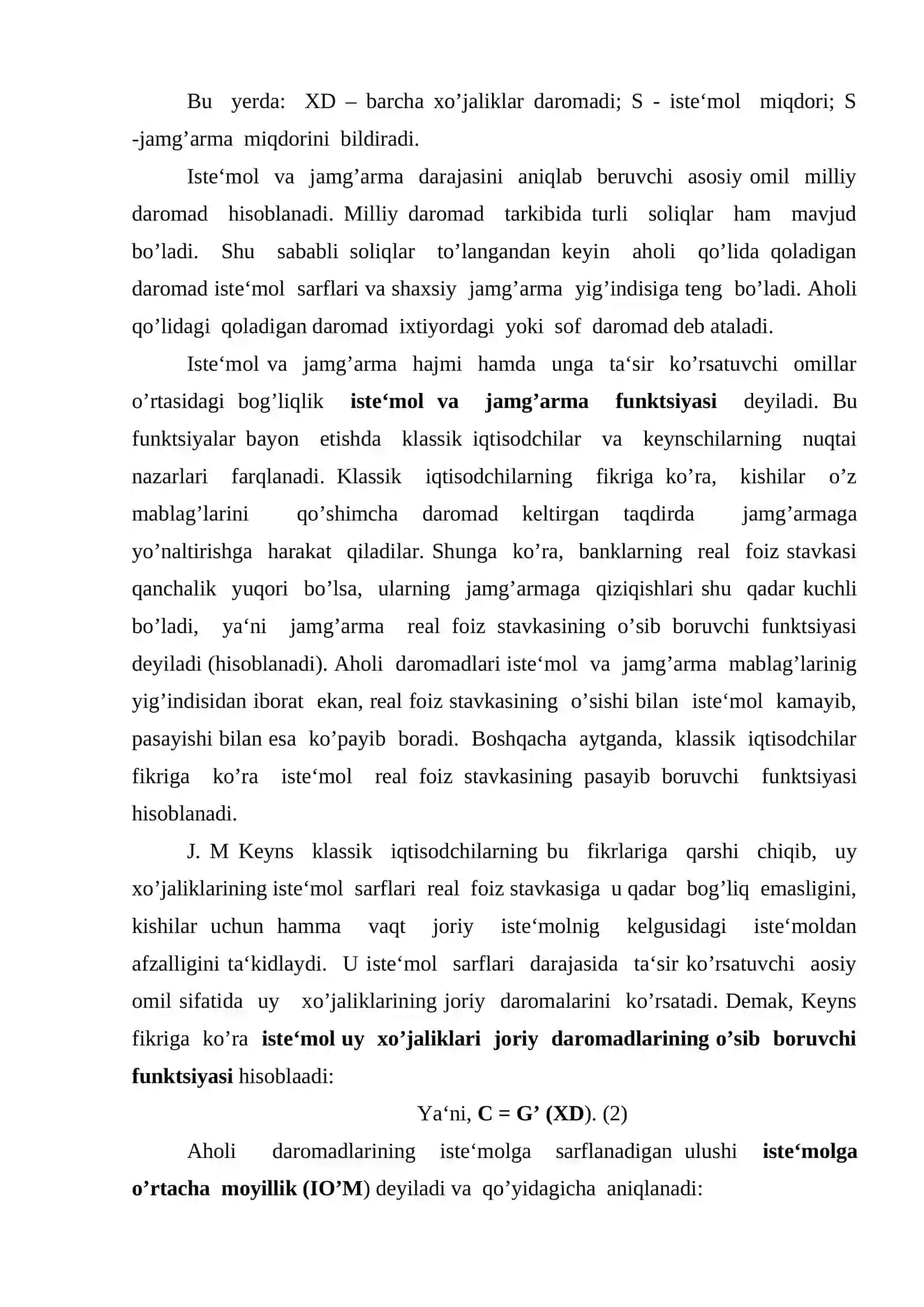 Iste‘mol, jamg’arma va invyestitsiyalar 3