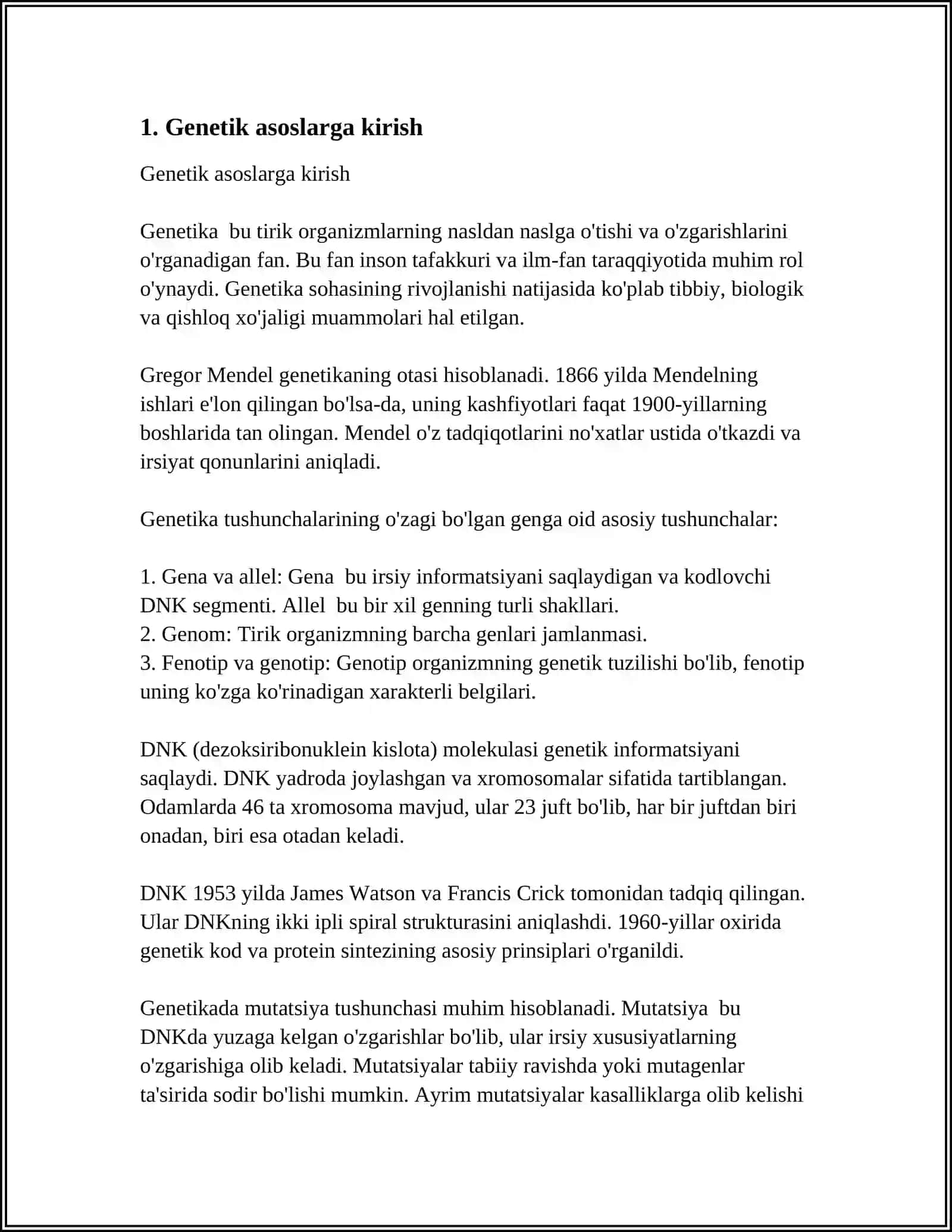 ODAM GENETIKASI 3