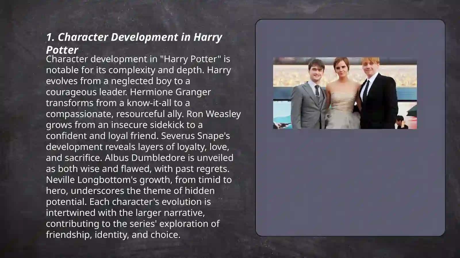 Analysis of Harry Potter book by J. Rowling 3