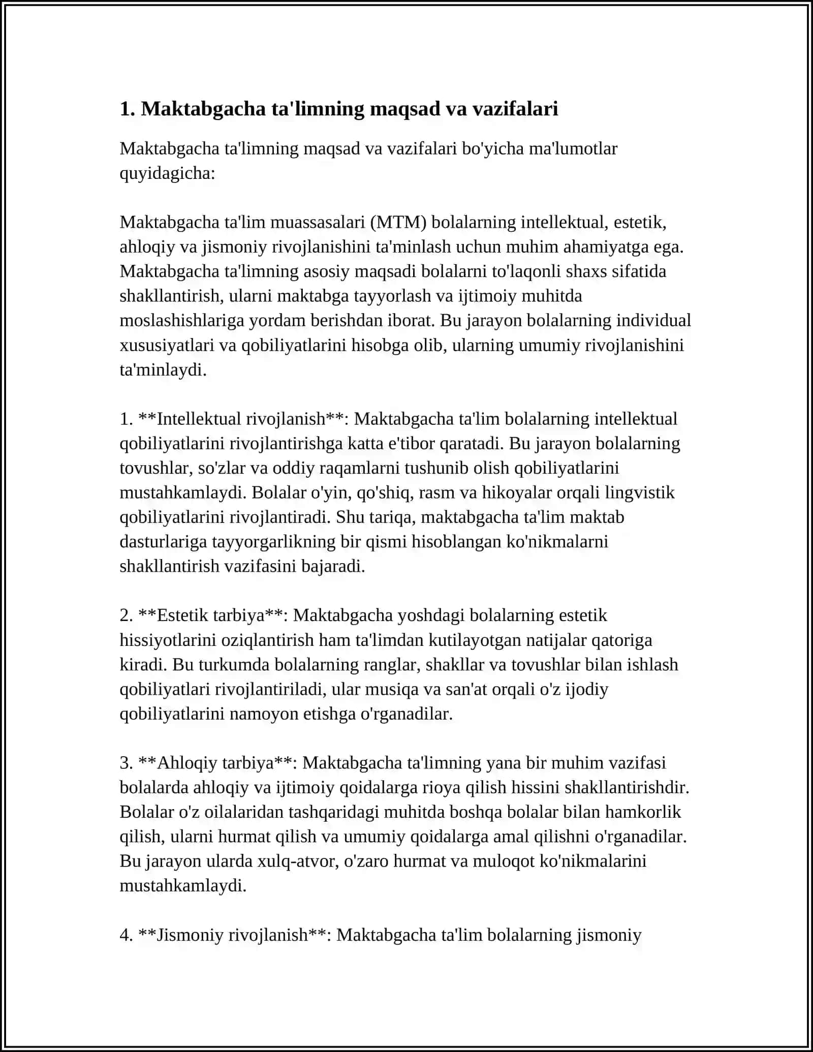 MAKTABGACHA TA'LIM TASHKILOTLARIDA TA'LIM SHAKLI 3