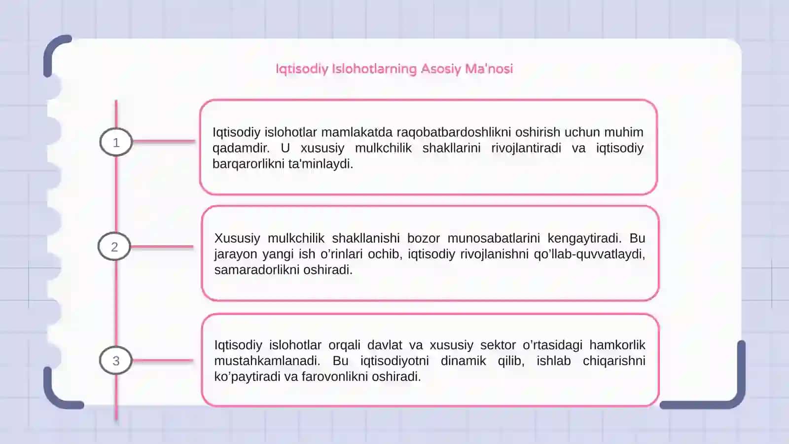 Iqtisodiy Islohotlar 3