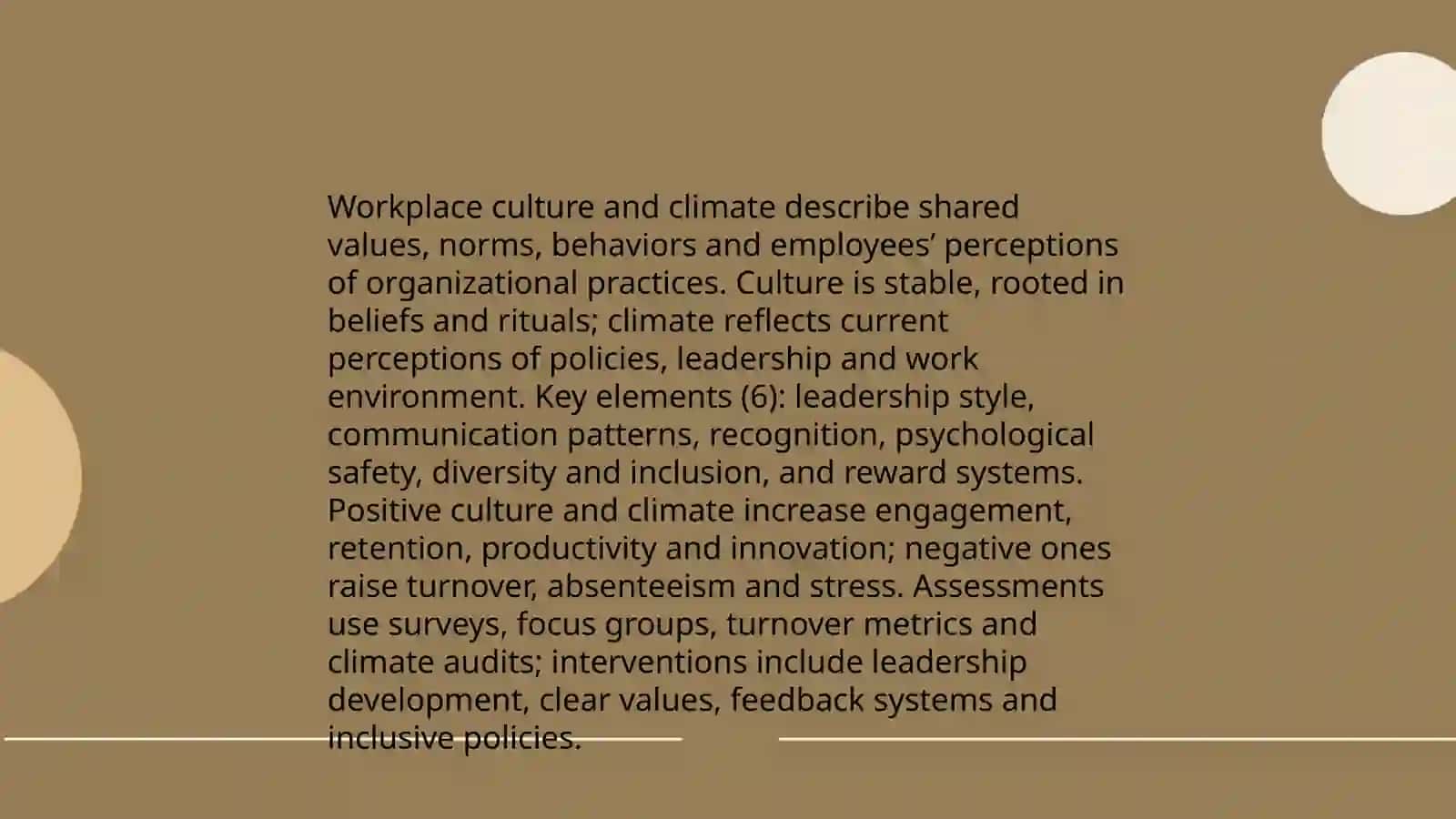 Workplace Culture and Climate 3