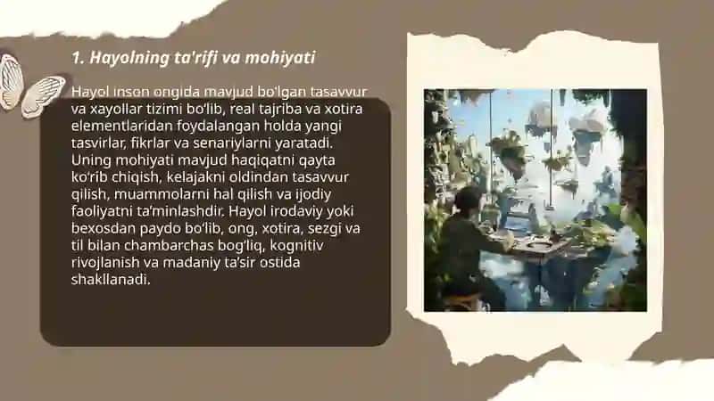 Hayol haqida tushuncha 3