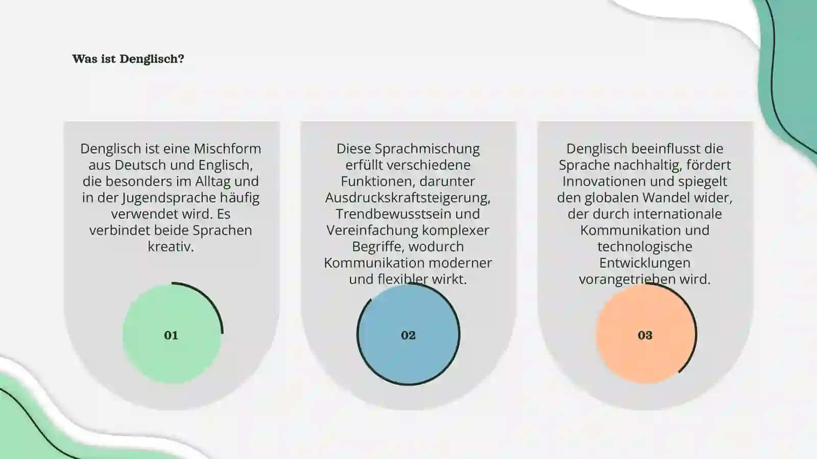 Denglisch Wörter und seine Funktionen 3