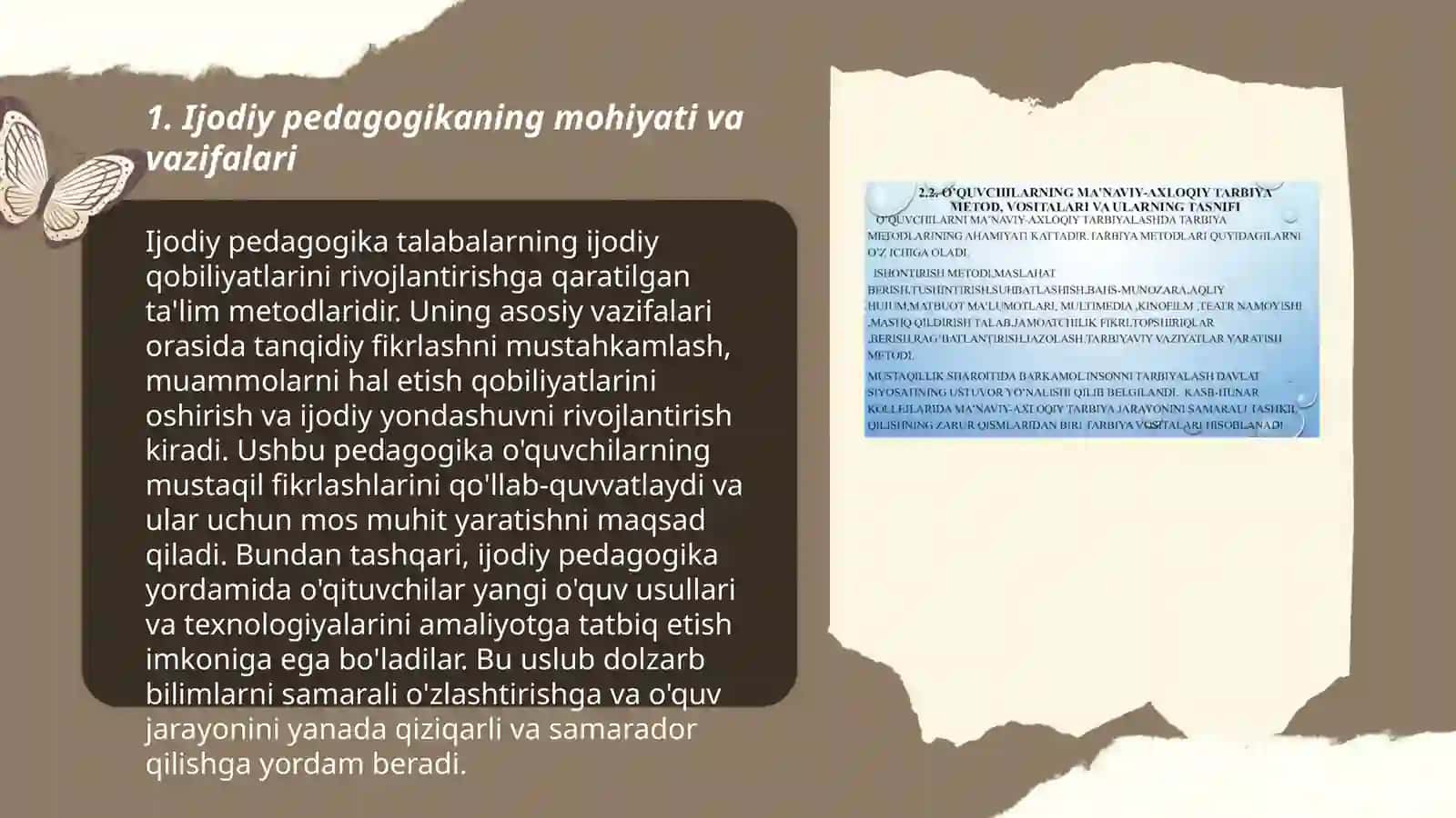 Ijodiy pedagogikaning ahamiyati 3