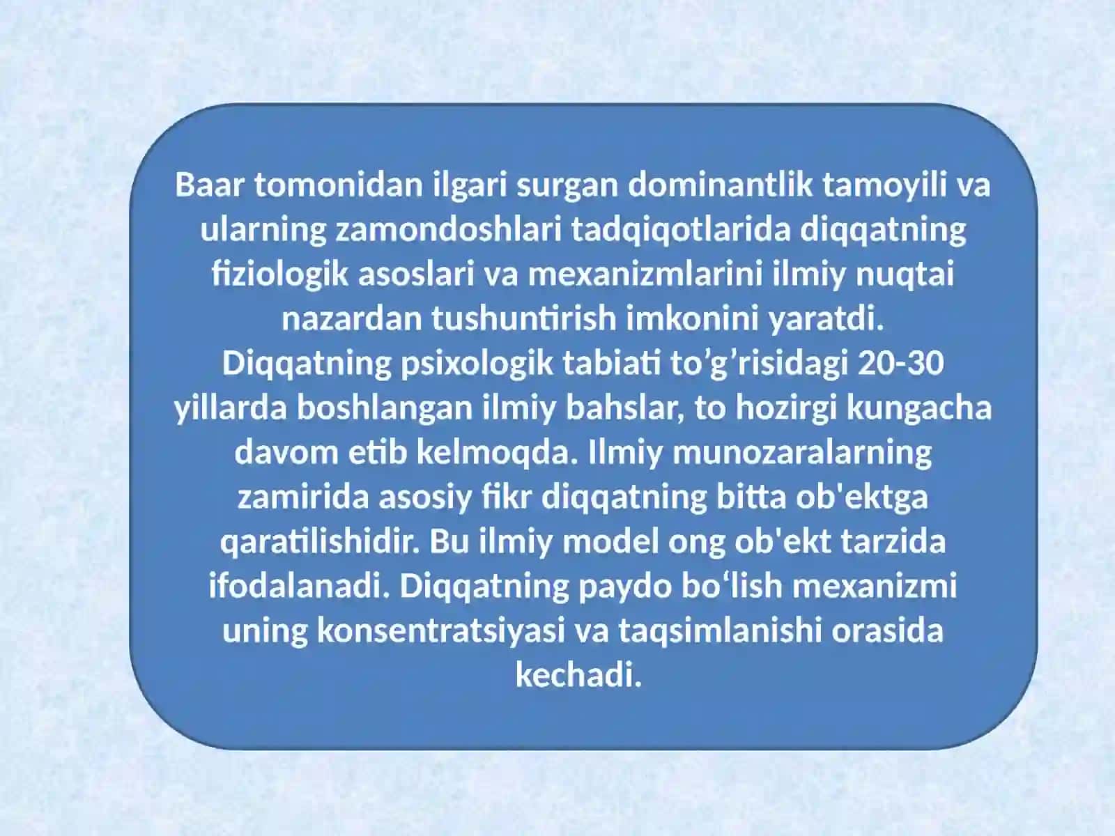 Diqqatning psixologik tabiati 3
