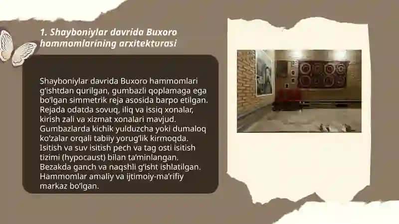 Shayboniylar davrida Buxoro hammomlari 3