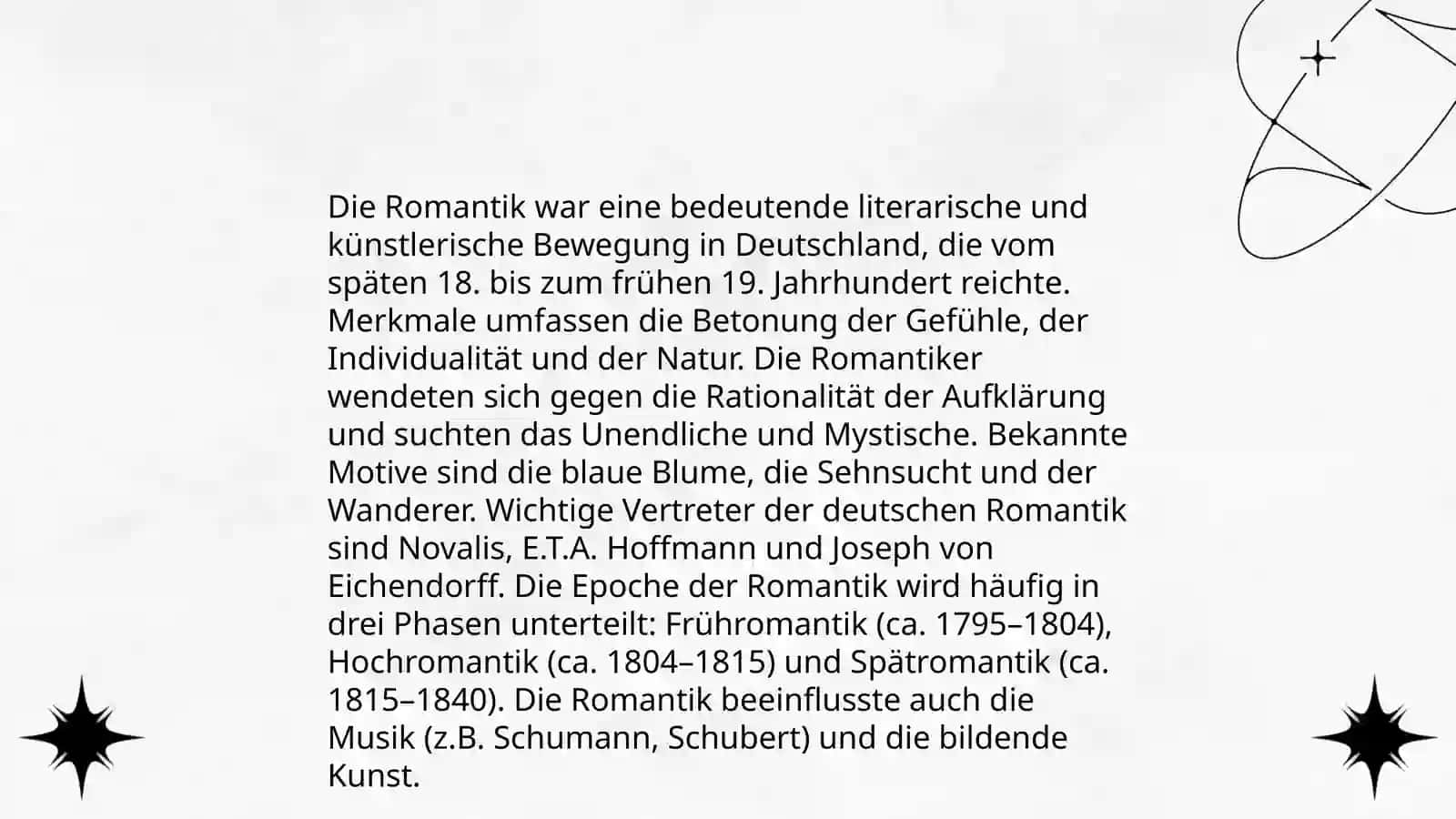 Romantik Literaturepoche Merkmale, Autoren & Werke 3