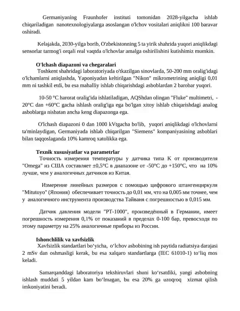 O’lchash vositalarini qiyoslash 3
