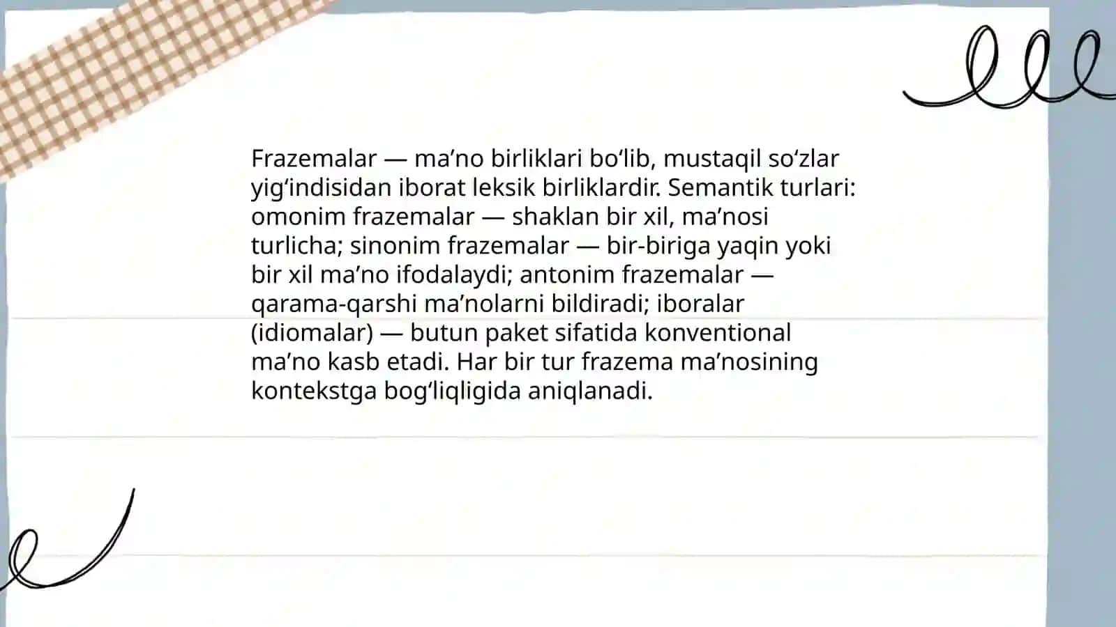 Frazemalarning Semantik Turlari 3