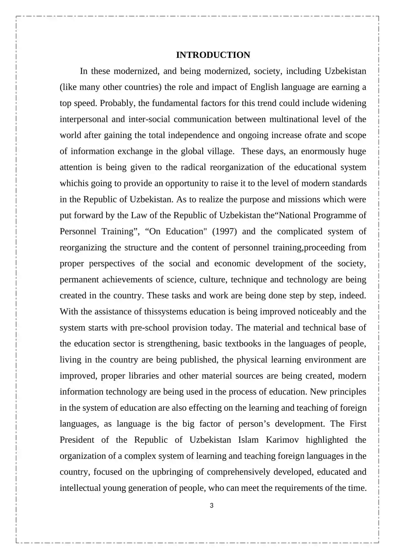 Coursework on “The role of listening activities in learning foreign languages and the problems of improving proficiency” 3