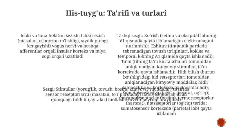 Sezgilar haqida umumiy tushuncha va nerv-fiziologik asoslari 3