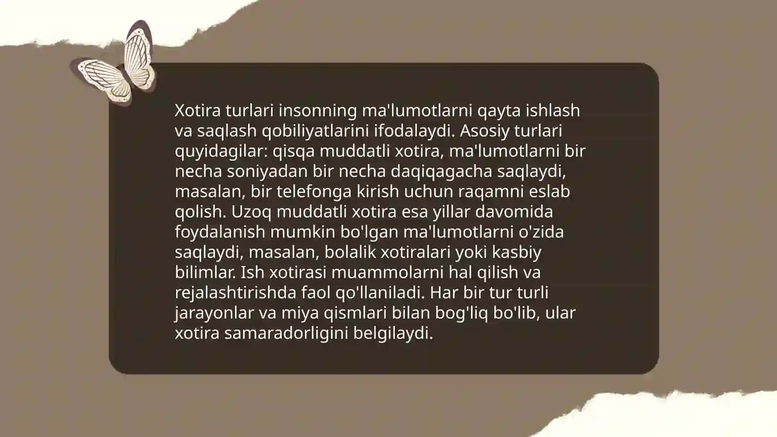 Xotiralarning amaliy õrganish uslubi 3