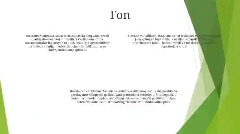 Sanash Tezligini Aniqlashdagi Statistik OʻZgarishlar 3