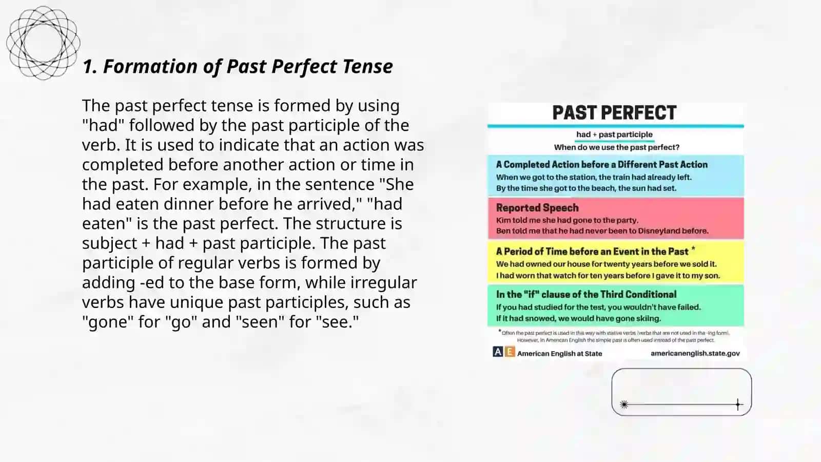 Formation of Past Perfect Tense 3