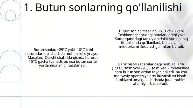Nomanfiy butun sonlar va ularning xossalari 3