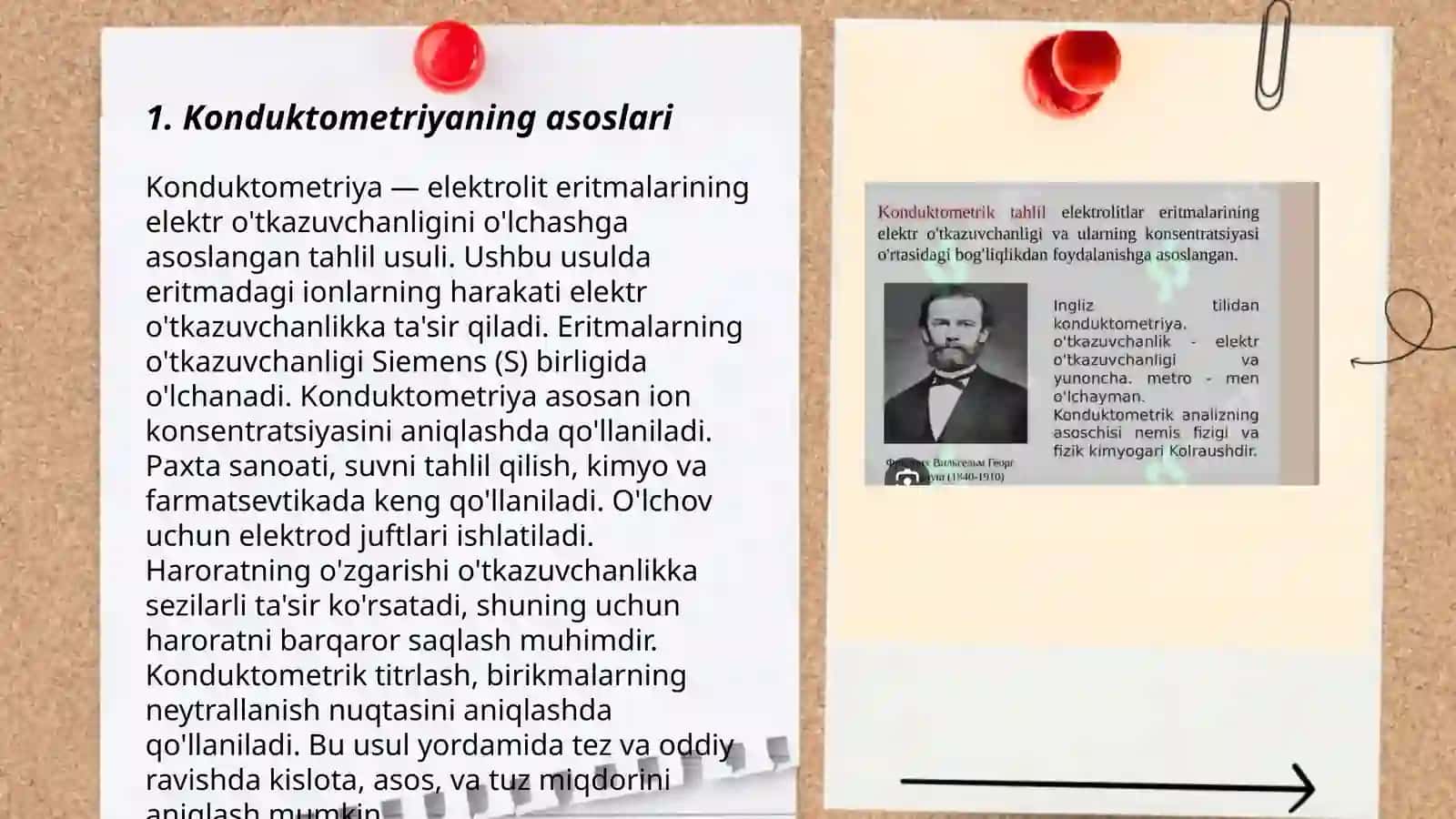 Konduktometriya.Potensiometriya. Xo'jamova Xusnora 3
