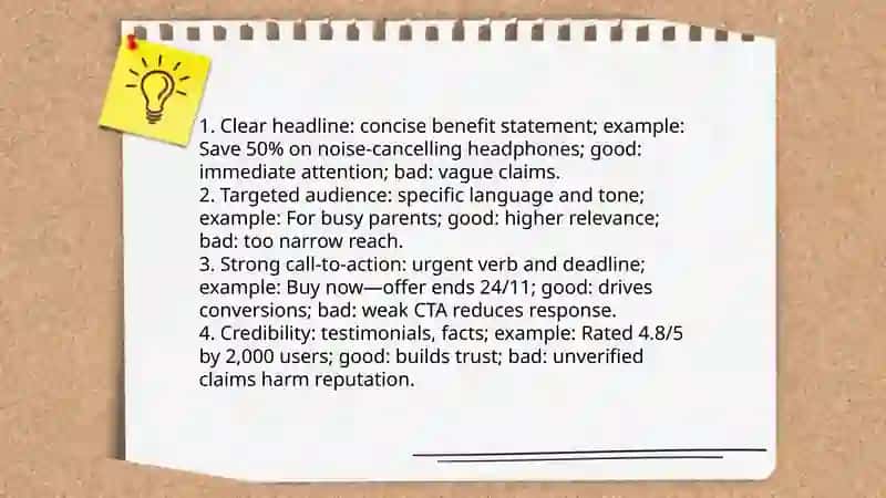 Advertisement Writing Information, Examples, and Evaluation of Good & Bad Points 3