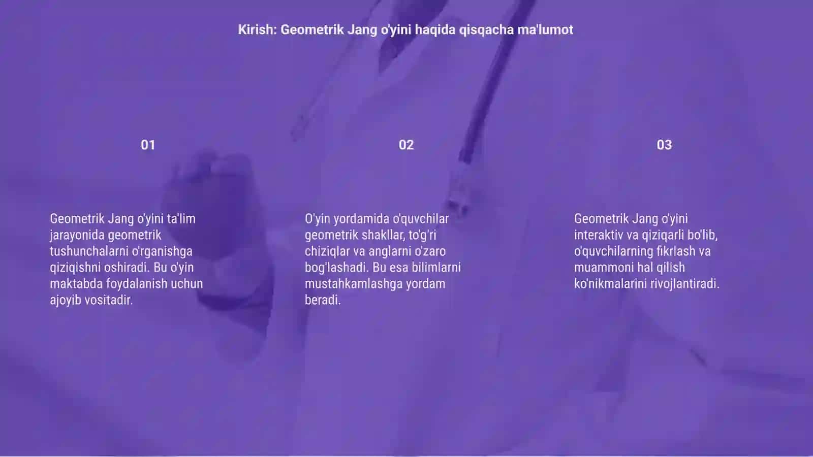 Geometrik Jang o'yini 3
