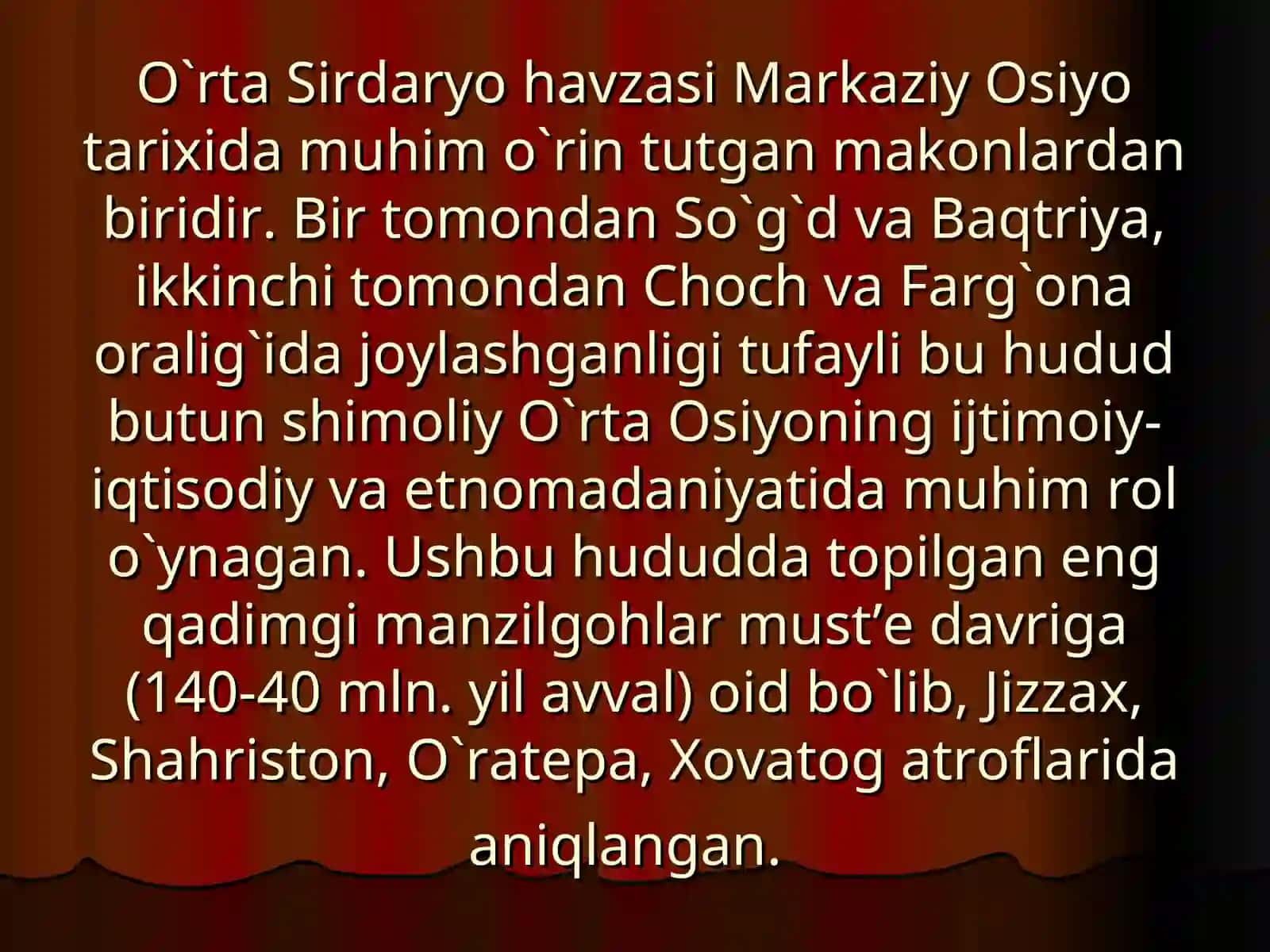 O`rta Sirdaryo havzasi arxеologiyasi 3
