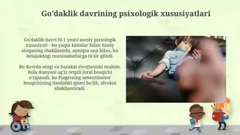 Go'daklik davrining psixologik xususiyatlari 3