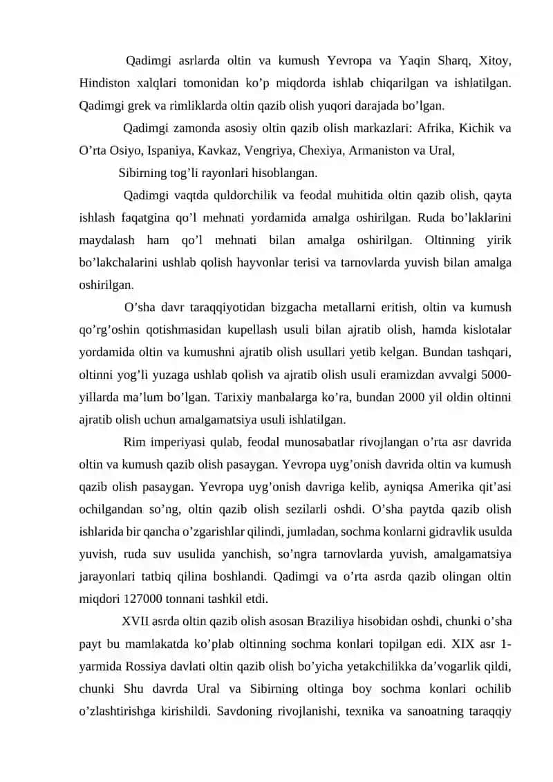 Nodir metallarni ishlab chiqarish va rivojlanishi 3