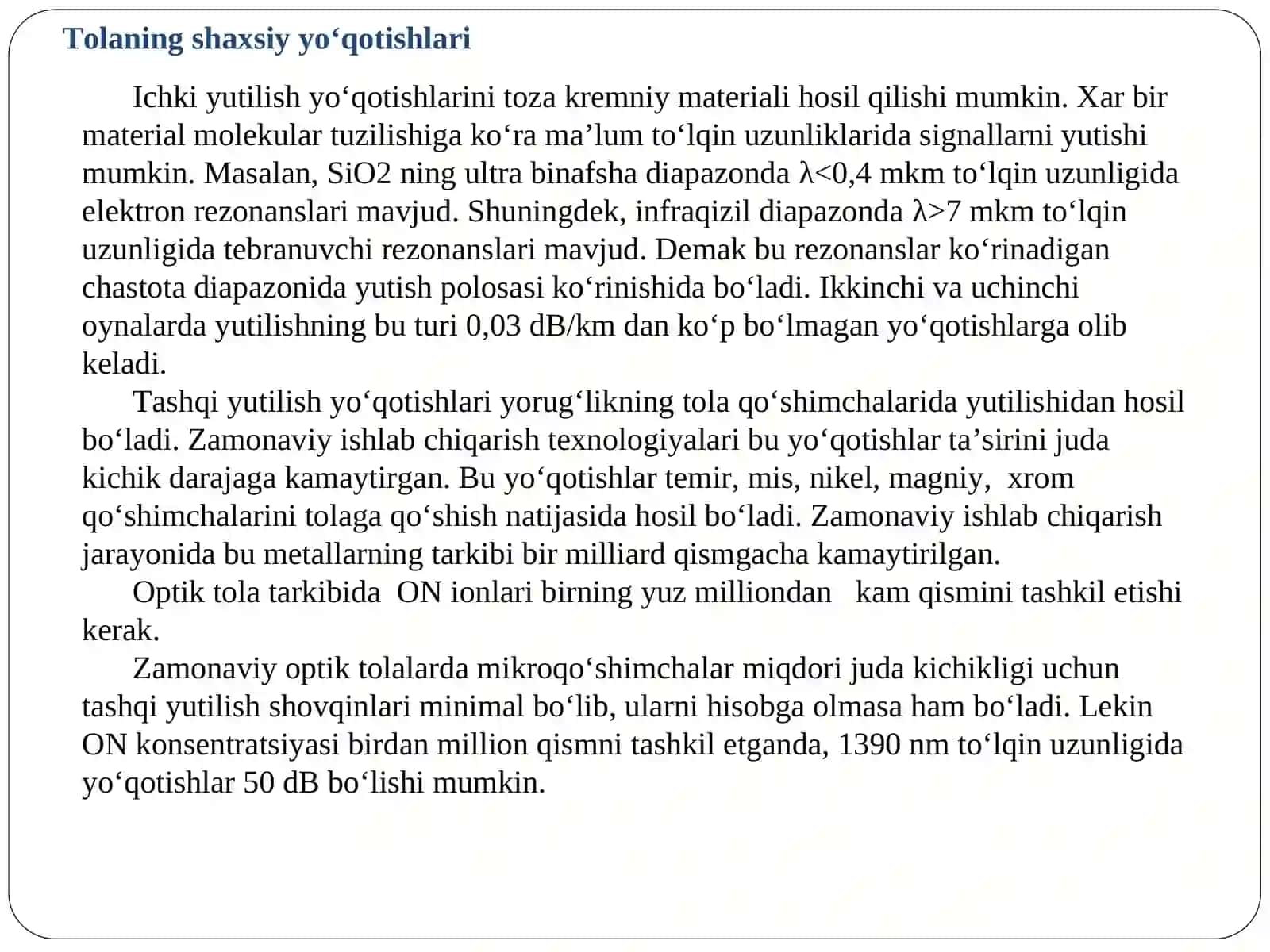 OPTIK-TOLALI ALOQA KABELLARI. 3