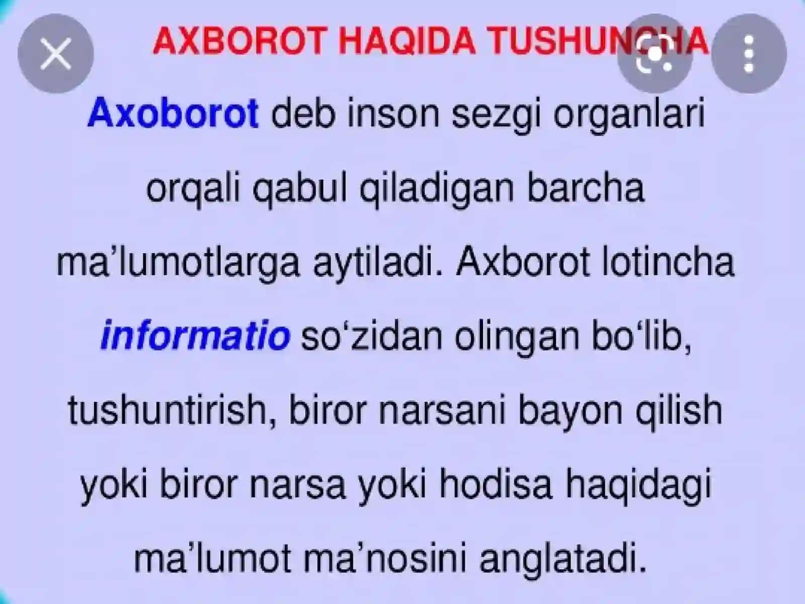 Yonalishga kirish fanidan 3