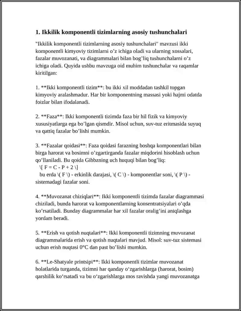 IKKI KOMPONENTLI SISTEMALARNING HOLAT DIAGRAMMALARI 3