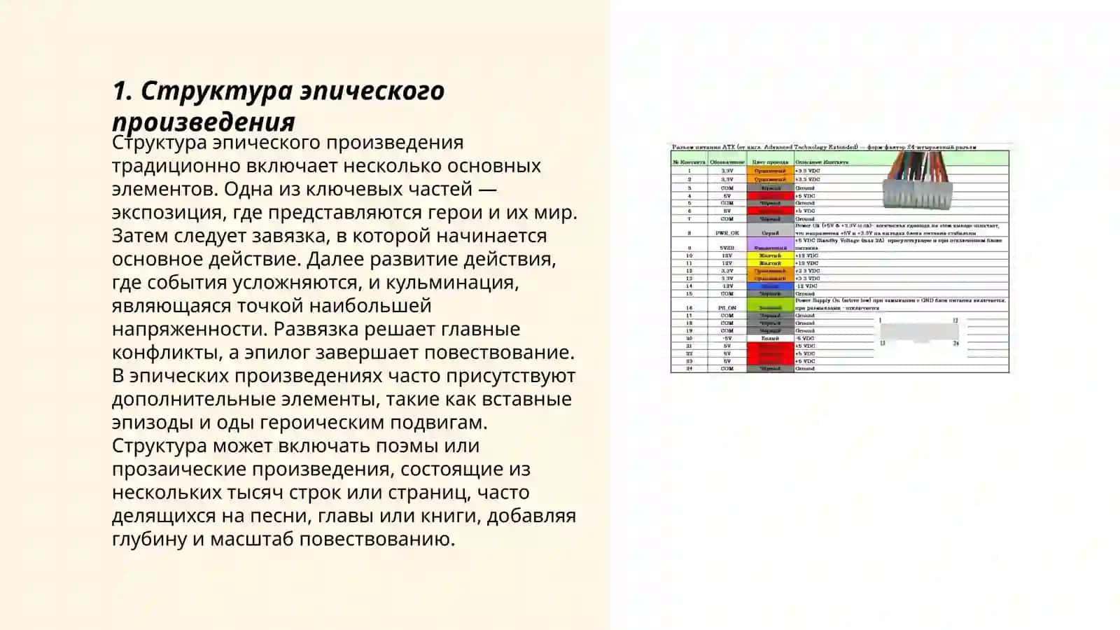 Психологический анализ эпических произведениях 3