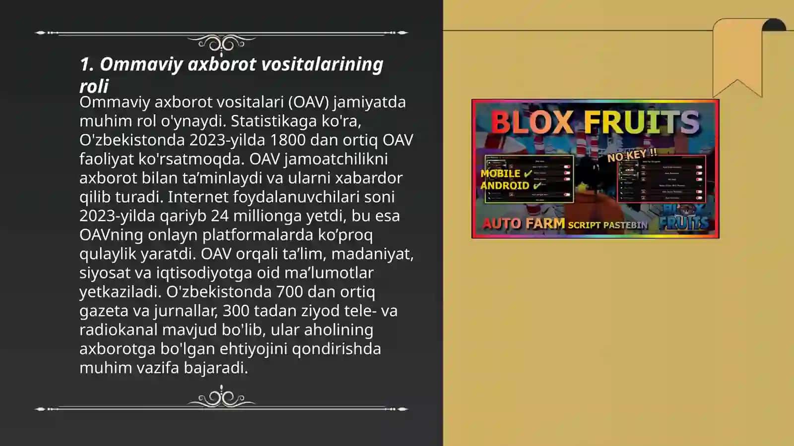Ommaviy axborot vositalarining roli 3