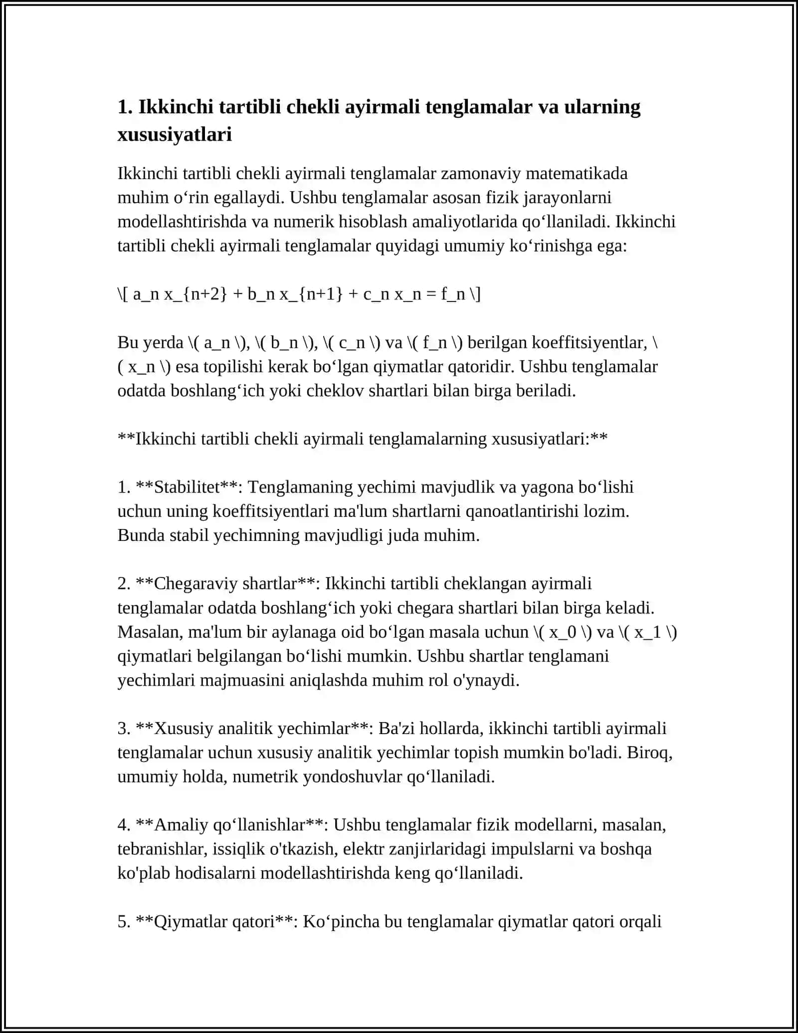 IKKINCHI TARTIBLI CHEKLI AYIRMALI TENGLAMALAR 3