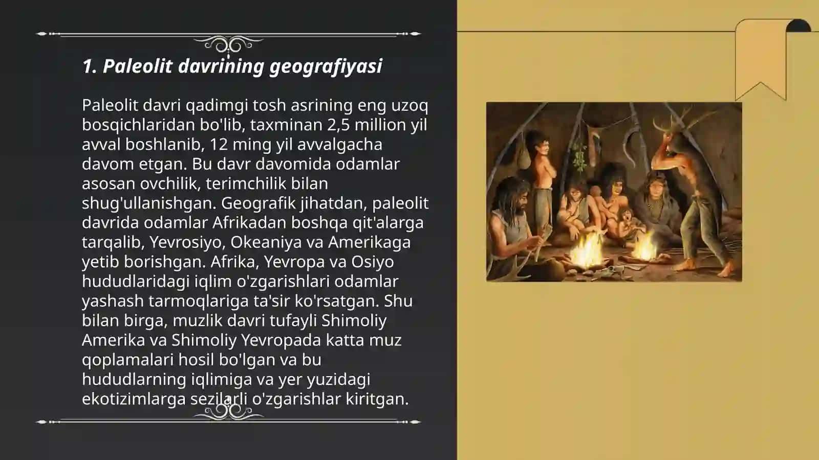 Poleolit, mezolit, neolit davri tarixiy geografiyasi 3