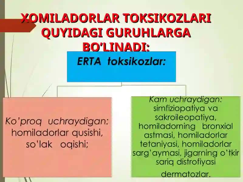 Homiladorlik ilk toksikozlari 3