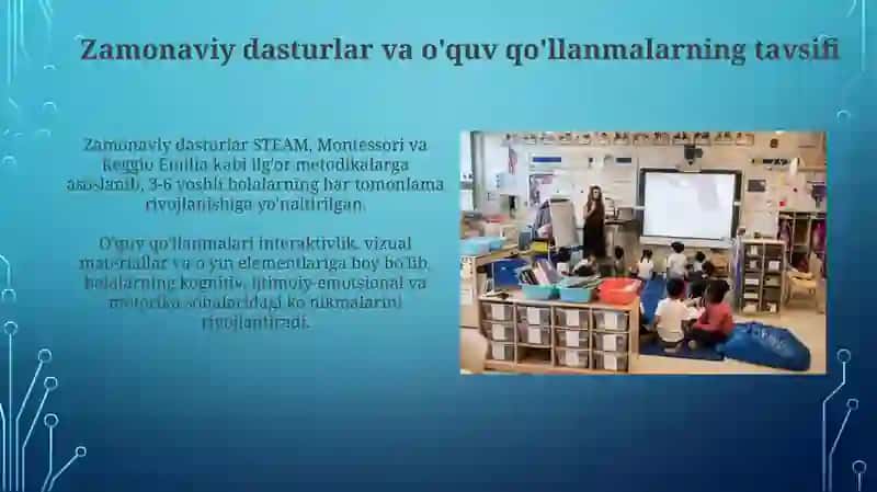 Maktabgacha ta'lim bo'yicha zamonaviy dasturlar va darsliklar 3