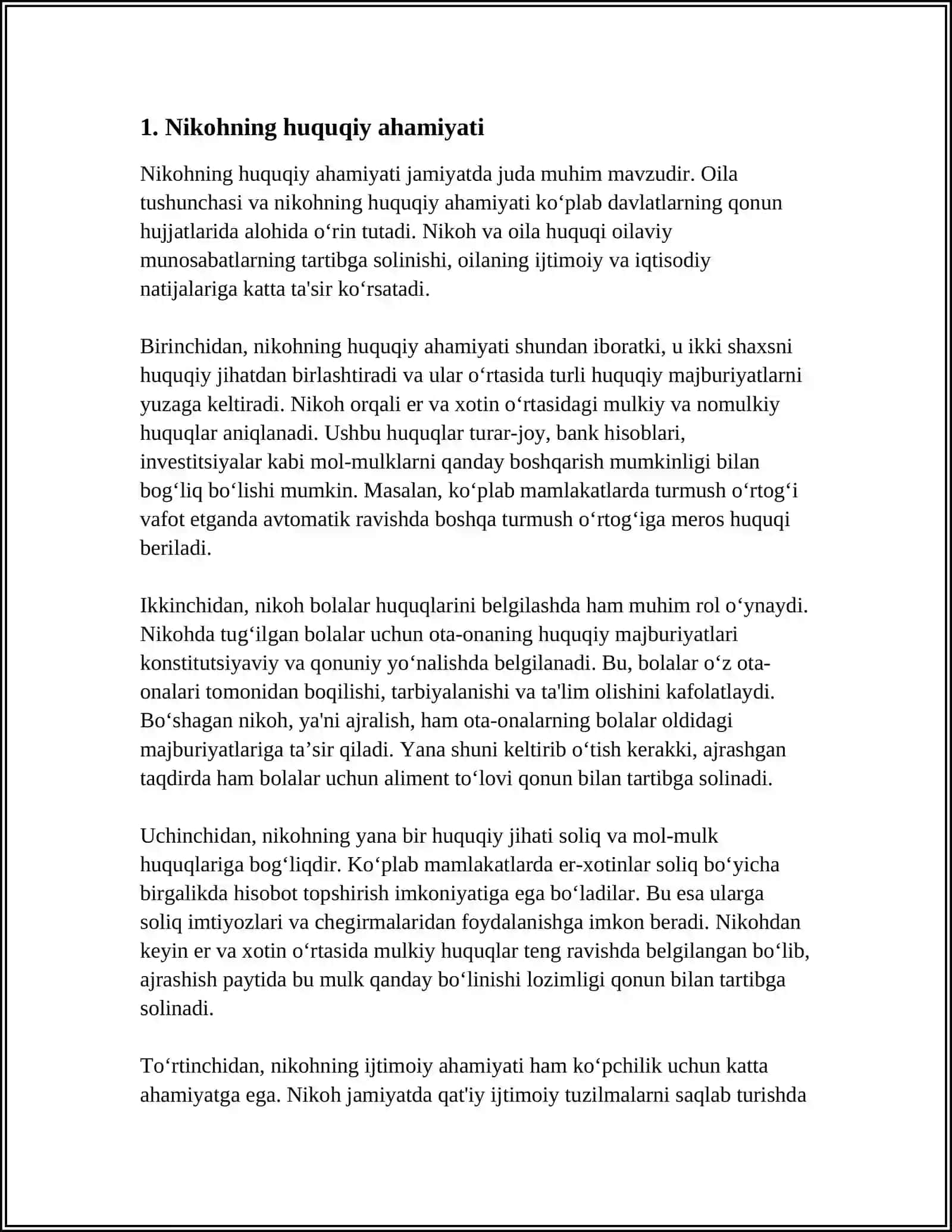 ISLOM DINIDA NIKOH VA OILAVIY MUNOSABATLAR HUQUQ VA MAJBURIYATLARI 3