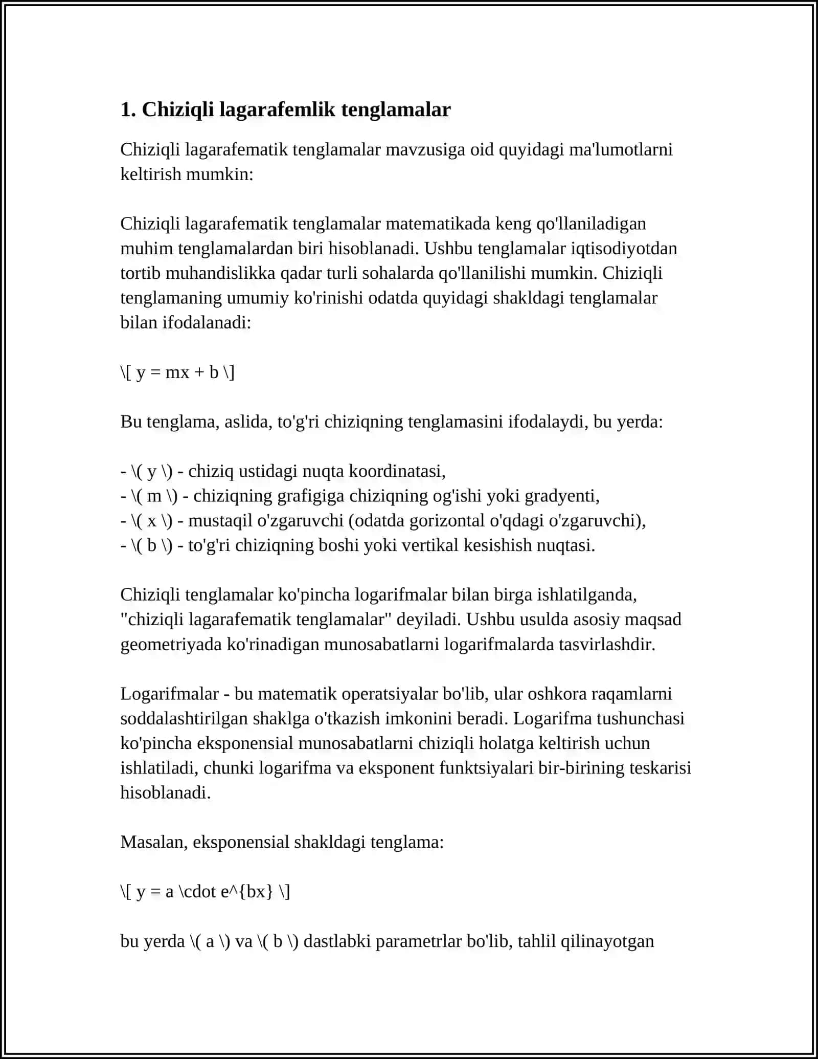 LAGARAFEMLIK TENGLAMALAR 3