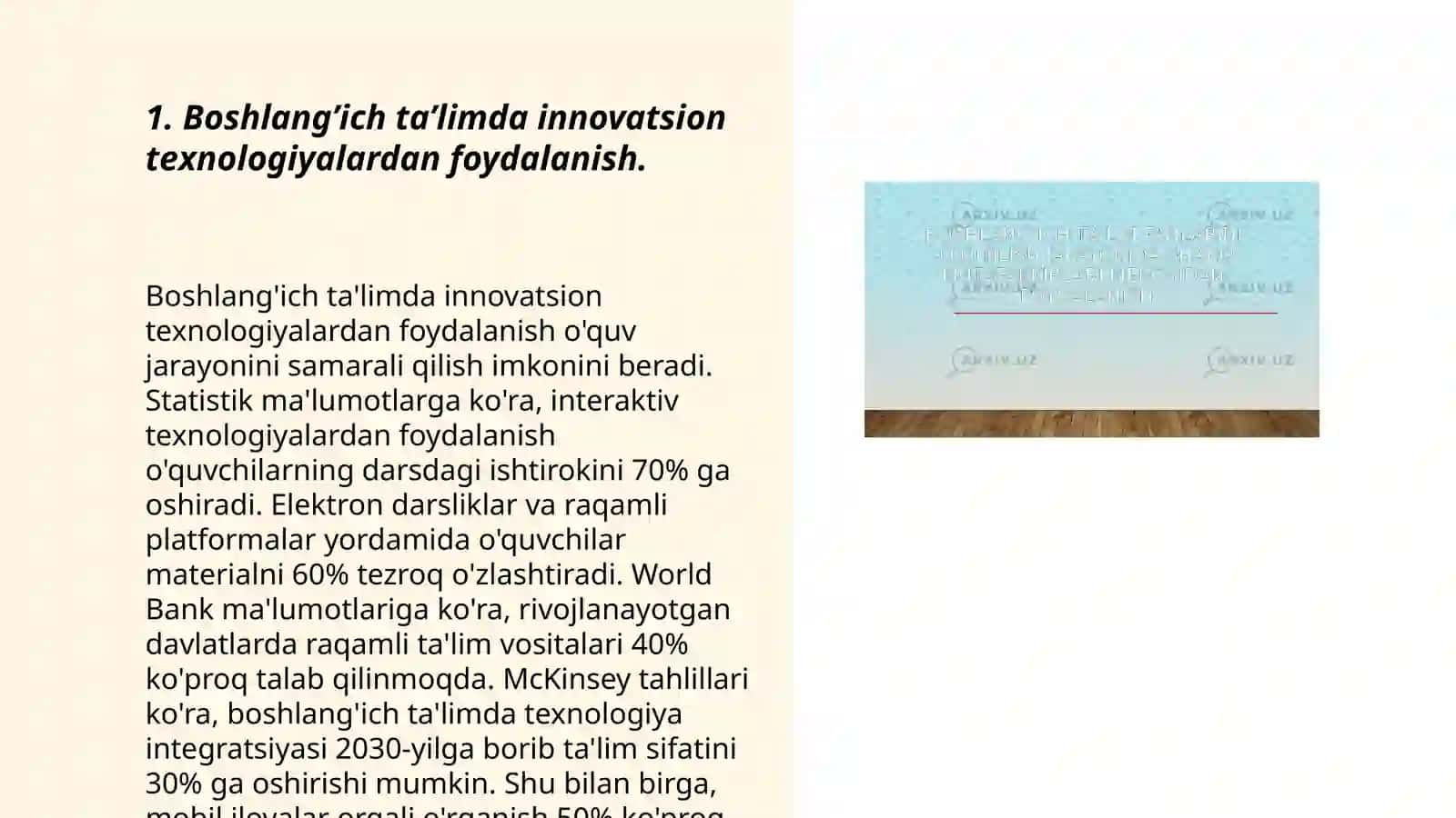 Boshlang’ich ta’lim fanlarini o‘qitishda innovatsion yondashuv 3