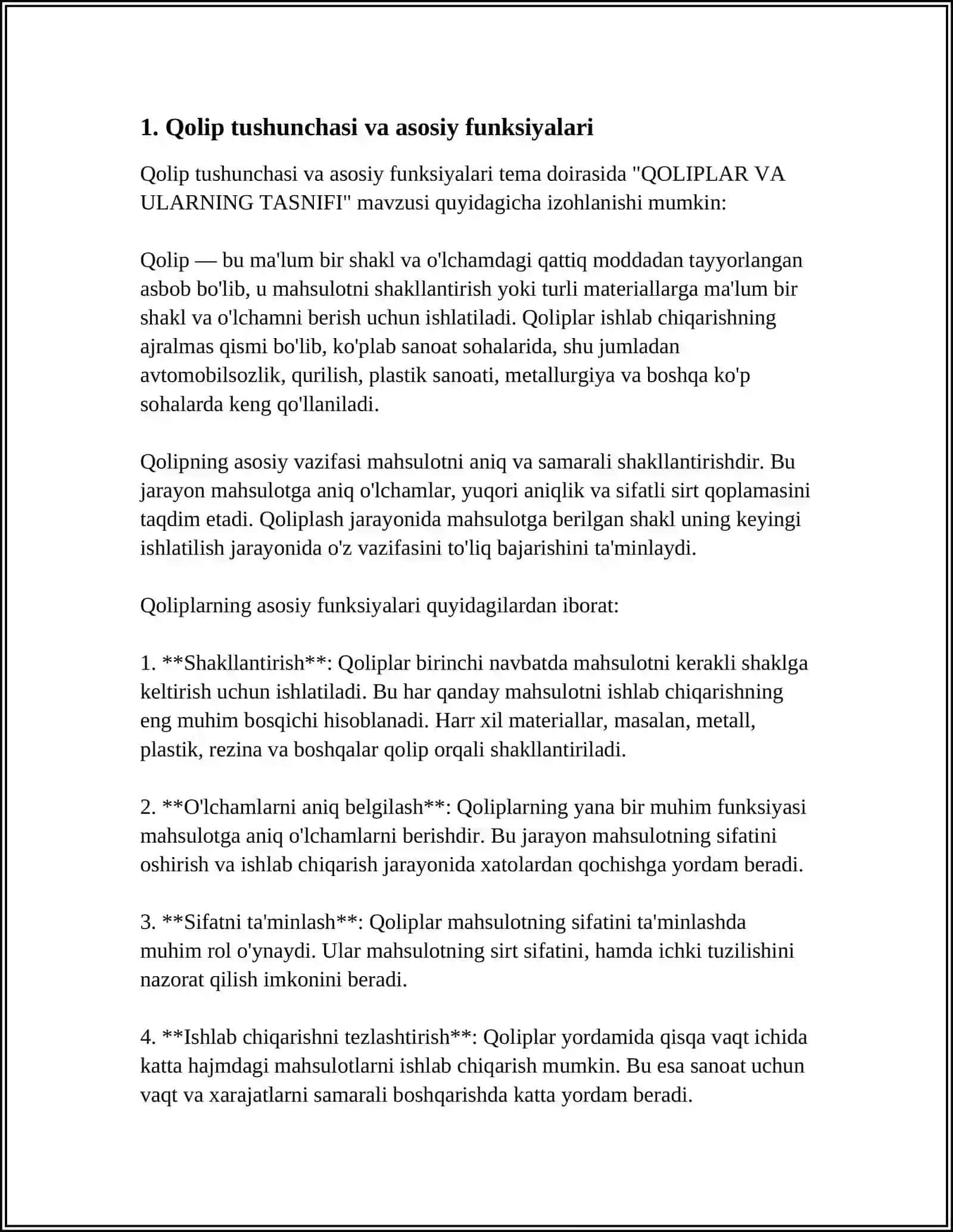 QOLIPLAR VA ULARNING TASNIFI 3