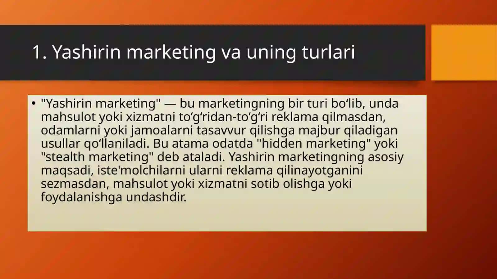 Yashirin marketing 3