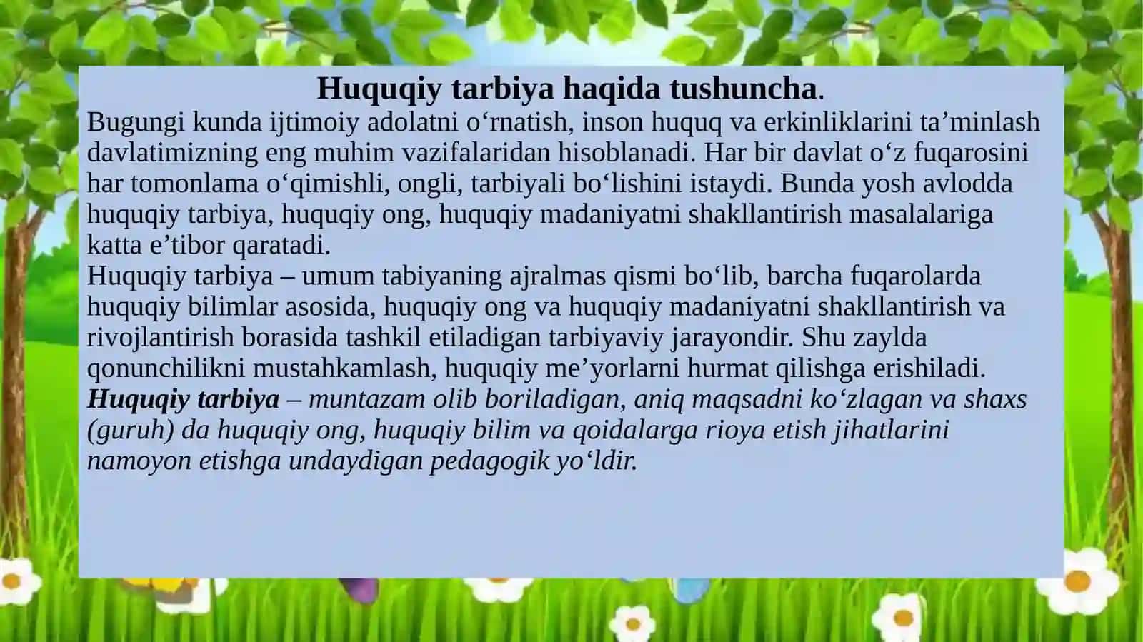Maktabgacha yoshdagi bolalarga huquqiy tarbiya berish 3