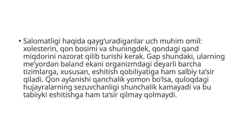 Eshitish qobiliyati 3