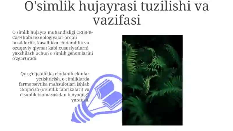 Oʻsimliklar hujayra muhandisligi 3