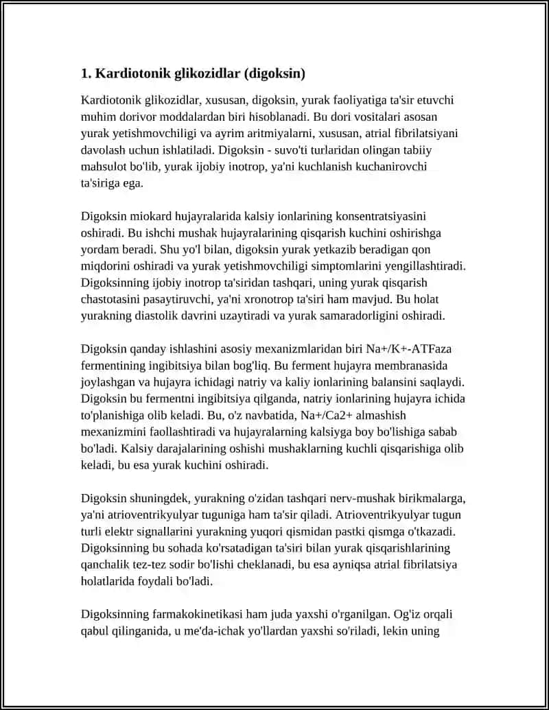 Kardiotonik glikozidlar (digoksin) 3